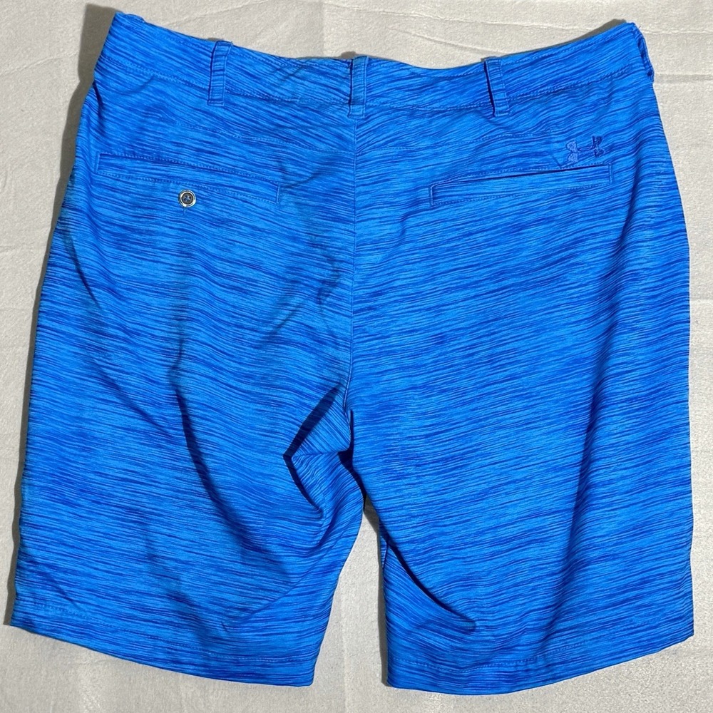 Under Armour Mens 40 Match Play Golf Shorts Blue Heathered 11" Inseam 1272357 - Picture 2 of 3